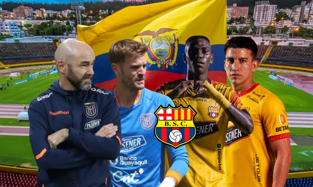 Junto a Burrai, los 7 jugadores de Barcelona SC que habría llamado Félix Sánchez a La Tri